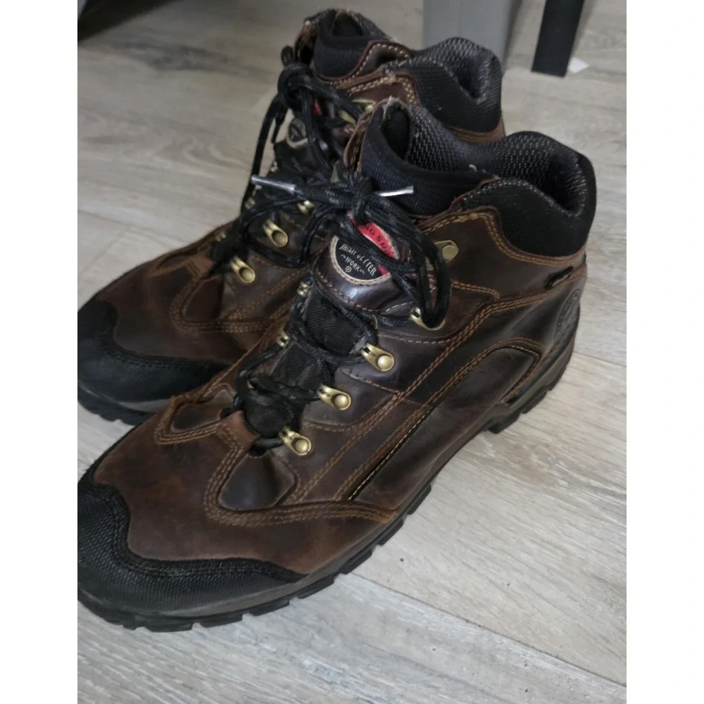 Red Wing IRISH SETTER Brown Leather Work Boots / Hiking Boots Sz 14 UltraDry